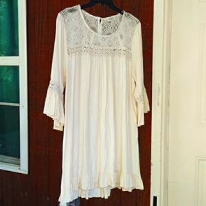 Umgee cream colored dress.